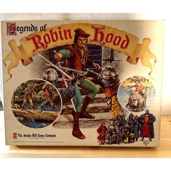 Legends Of Robin Hood Board Game Avalon Hill 1991Complete Fantasy Adventure - Picture 1 of 8